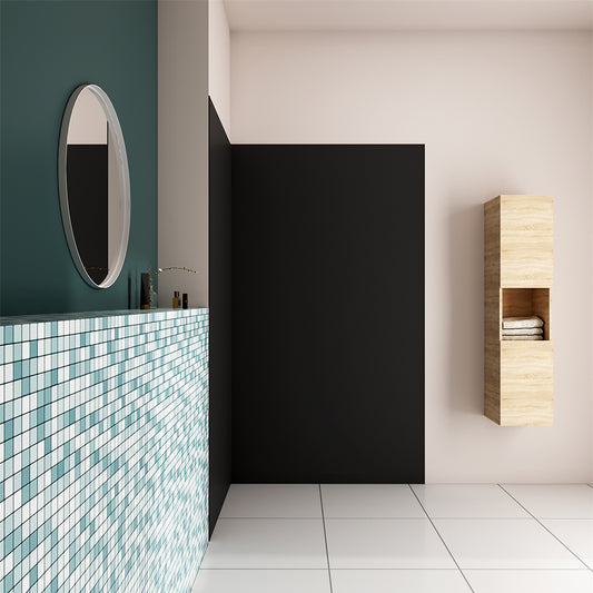 AICA Panel de pared para ducha en Aluminio, Marfil, Revestimiento de paredes , 90/100/120x210cm AICA ACPBM2