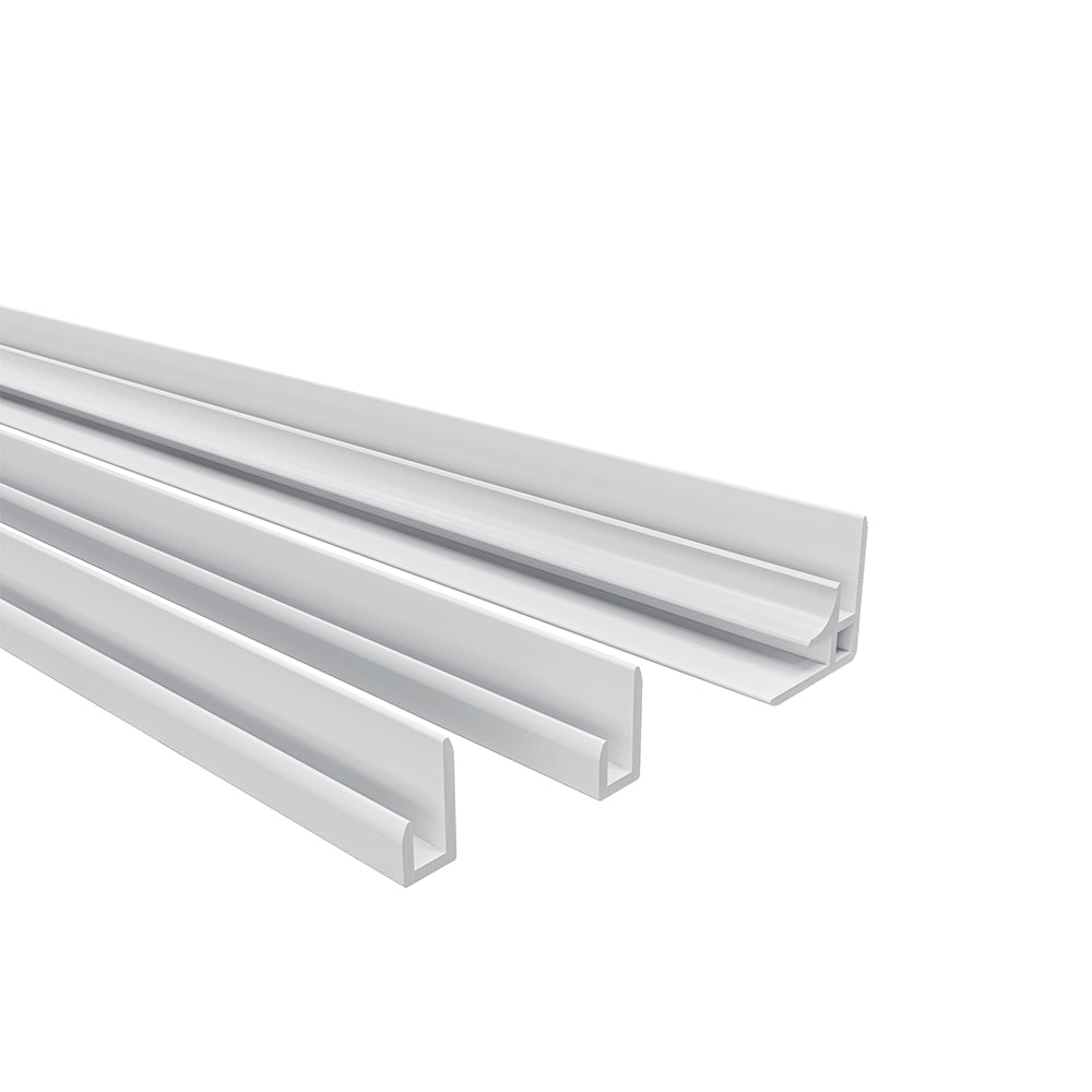 AICA Panel de pared para ducha en Aluminio, Marfil, Revestimiento de paredes , 40/80/90/100/120x210cm ACP-WIPW