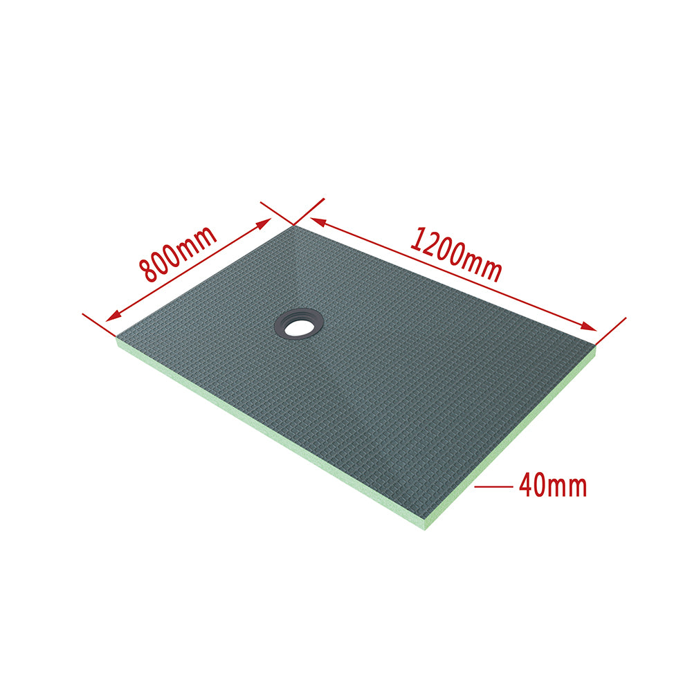 AICA Plato de ducha de XPS con accesorios de desagüe, Tablero de aislamiento impermeable, Panel de construccion