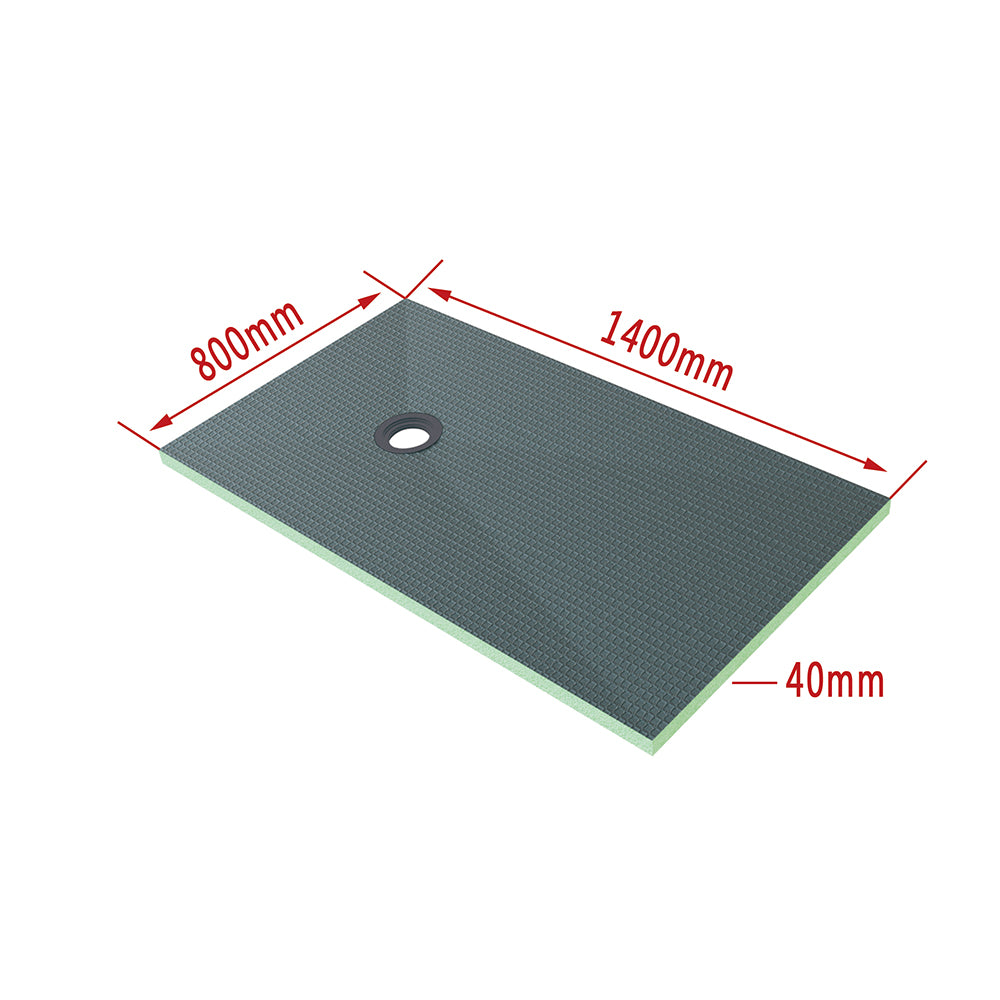 AICA Plato de ducha de XPS con accesorios de desagüe, Tablero de aislamiento impermeable, Panel de construccion