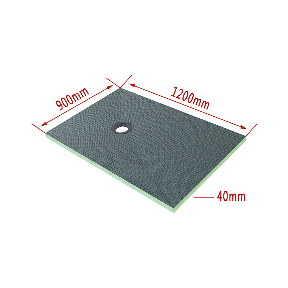 AICA Plato de ducha de XPS con accesorios de desagüe, Tablero de aislamiento impermeable, Panel de construccion