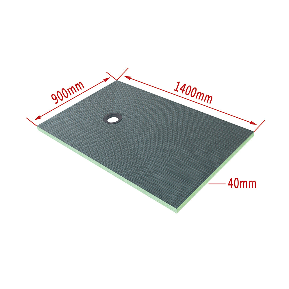AICA Plato de ducha de XPS con accesorios de desagüe, Tablero de aislamiento impermeable, Panel de construccion