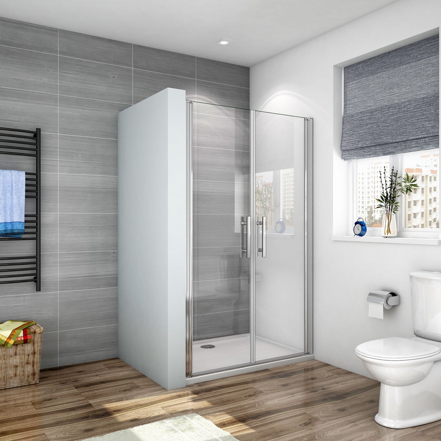 Mamparas Ducha Pantalla Baño 6mm cristal templado Easyclean