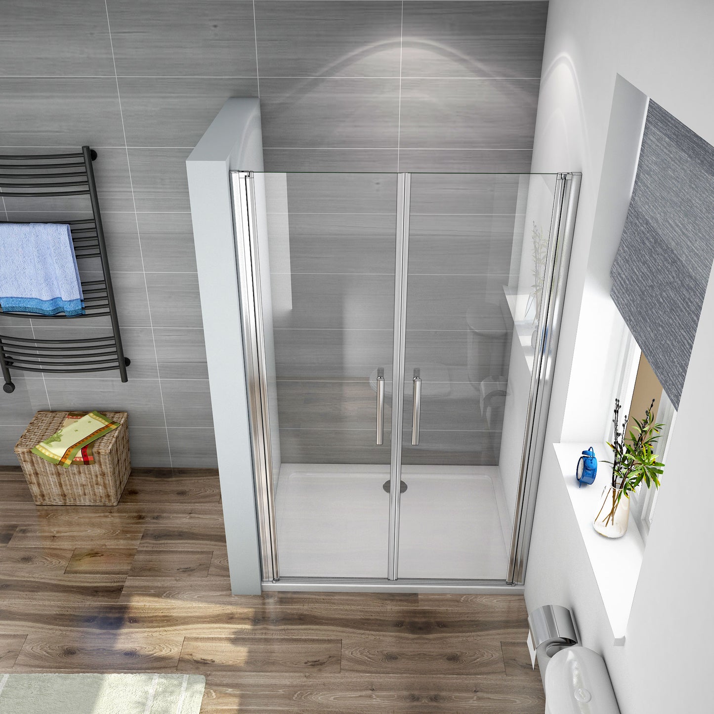 Mamparas Ducha Pantalla Baño 6mm cristal templado Easyclean