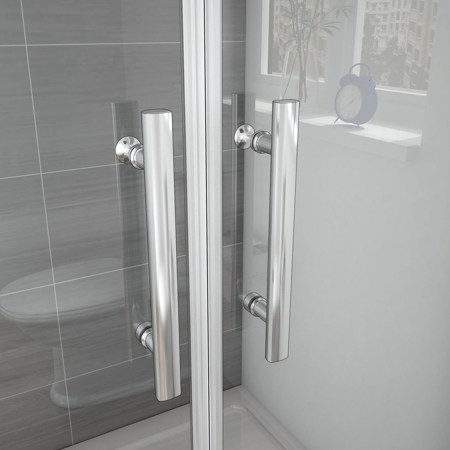 Mamparas Ducha Pantalla Baño 6mm cristal templado Easyclean