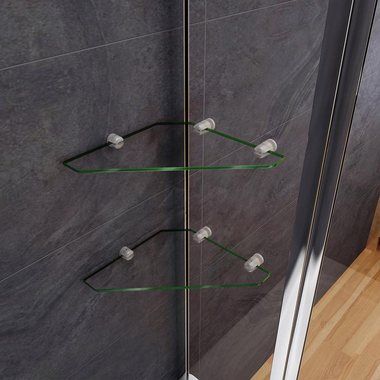 100x140cm Accesorio para bañera de, partición de ducha giratoria de pared de ducha de pared plegable de 2 partes