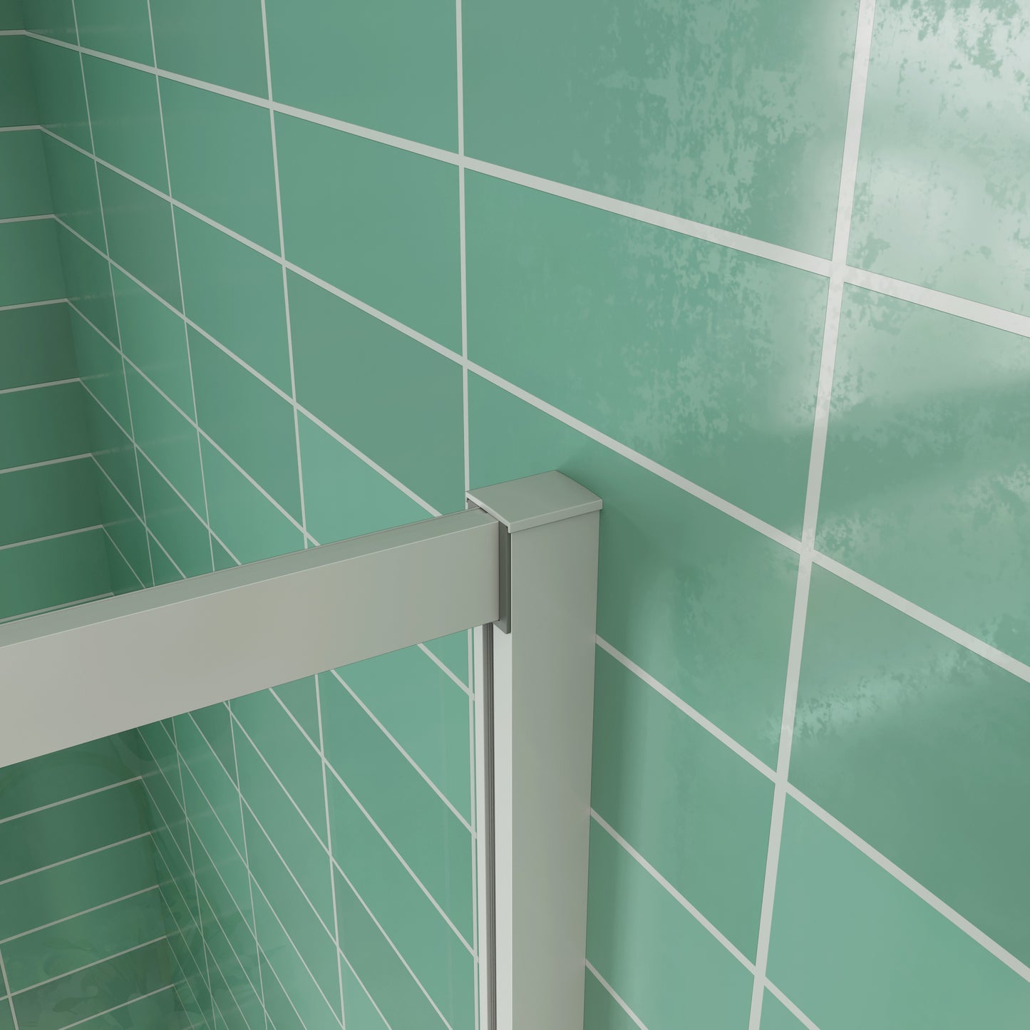 Mamparas Cabina de ducha Semicircular con Puerta Corrediza de 8 ruedas vidrio templado 5mm