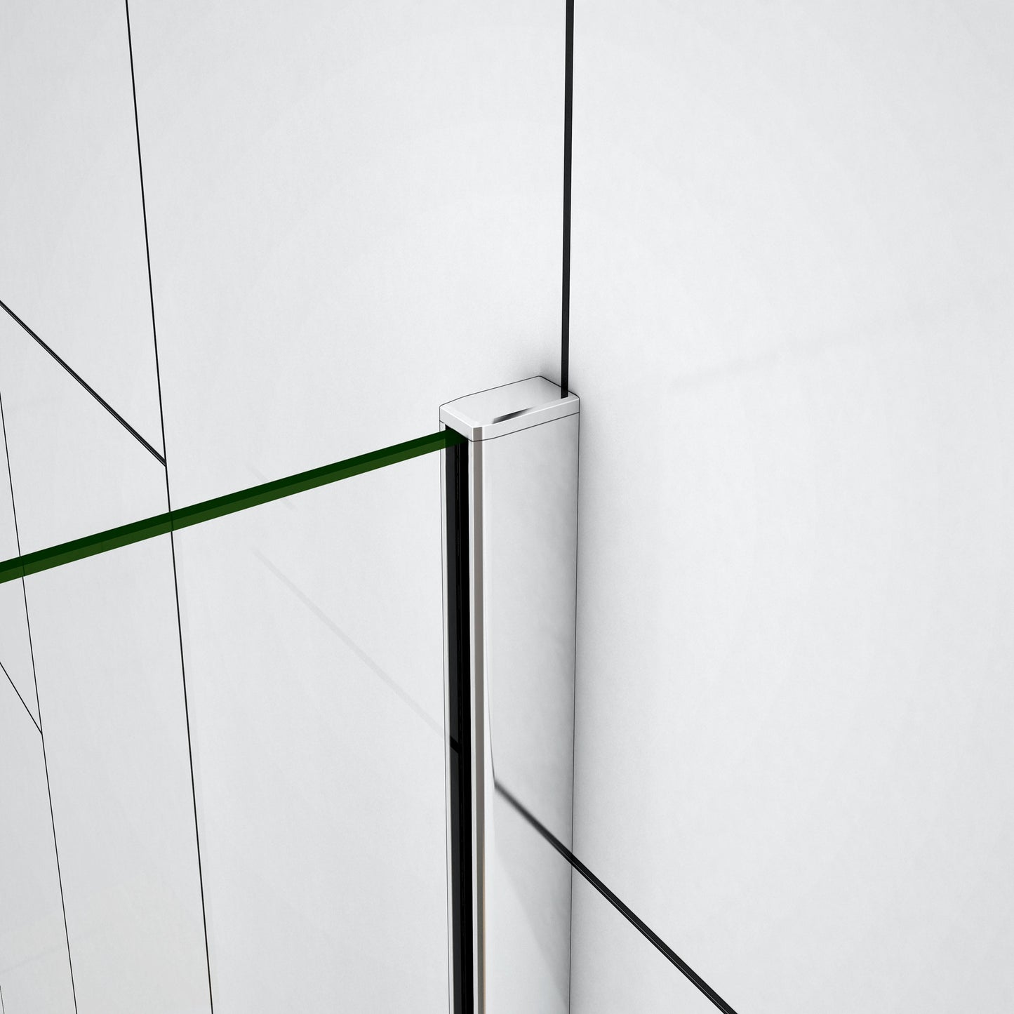 Mampara de Bañera Abatible con Bisagra Cristal 6 MM 120x140cm