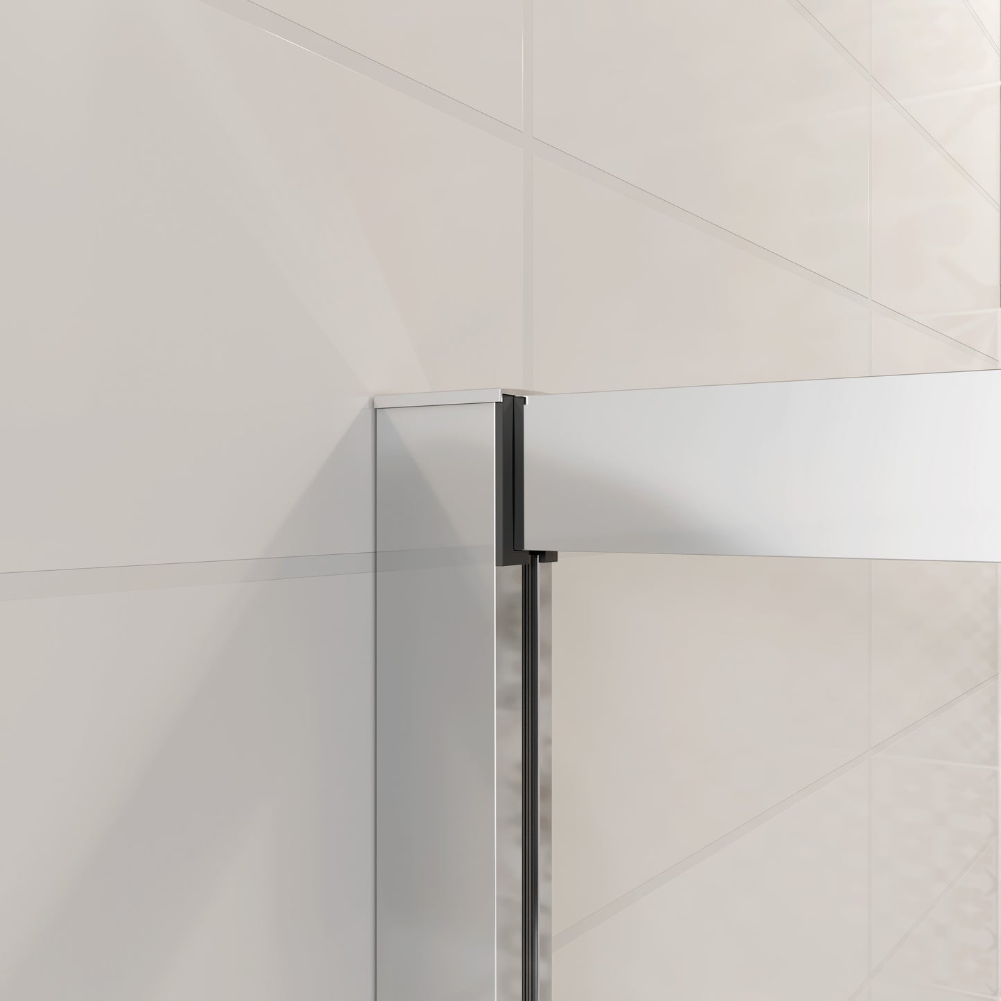 Mampara de Ducha Puerta Corredera vidrio 5mm templado transparente