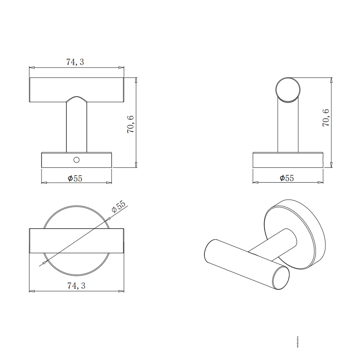 Accesorios de baño de 5 piezas,acero inoxidable