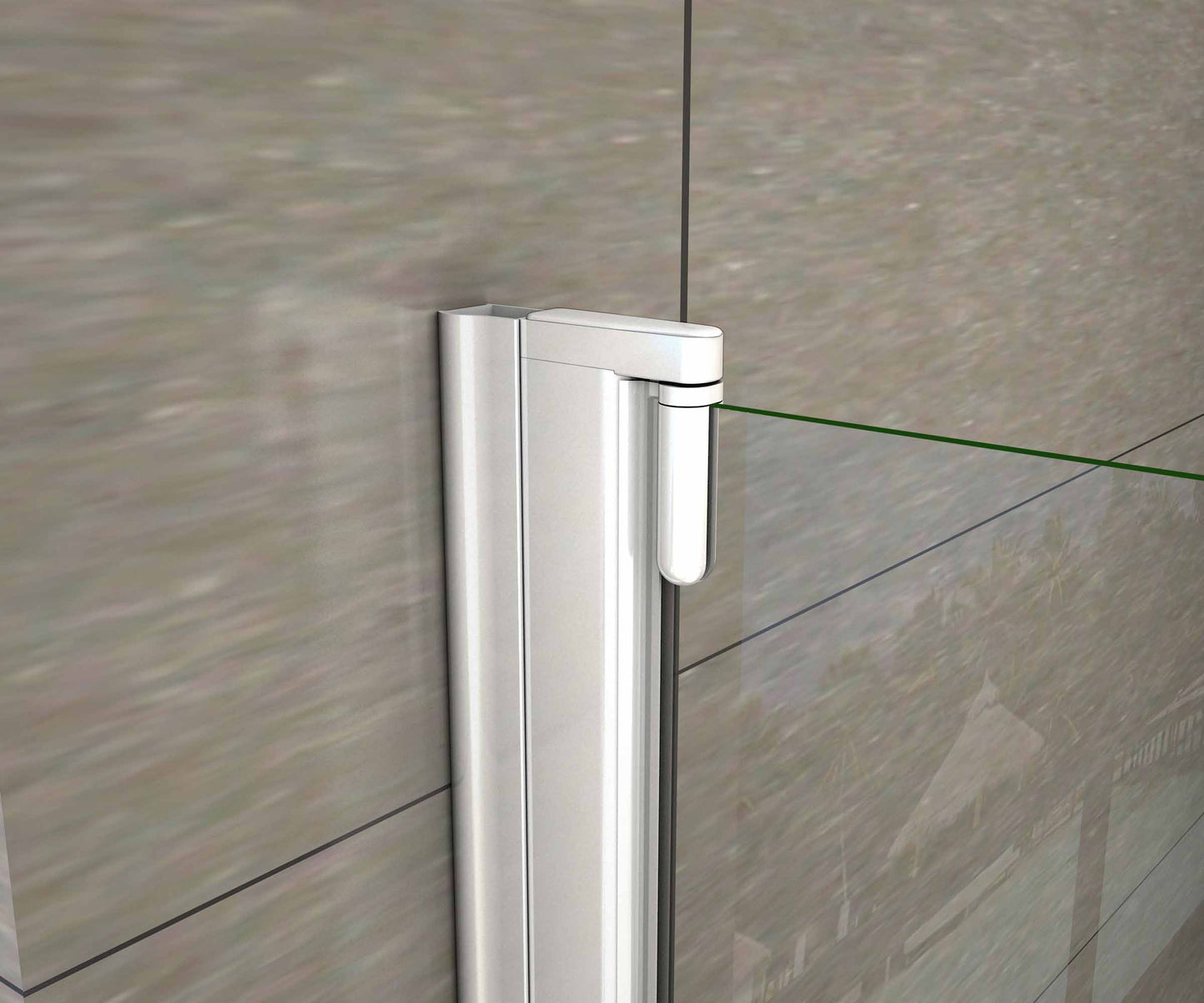 Mampara de Bañera Abatible Giratorio 4mm Perfil Gris Mate - 1 Hoja Abatible