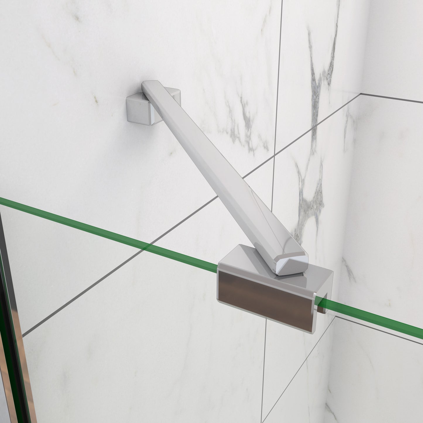 Cabina de ducha semicircular mampara de baño 6mm ESG cristal diferentes tamaños
