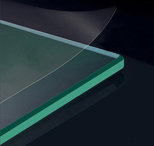 Mamparas ducha Panel Pantalla Fija Vidrio laminado de film seguridad a prueba de explosiciones 8mm - Dos Barras de Soporte 90/140cm