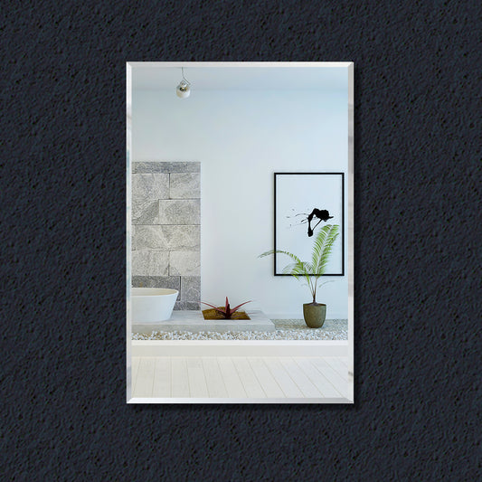 Espejo para Pared Rectangular con Esquina Recta. Espejo Pared Cuerpo Entero, estilo simple 50x70cm