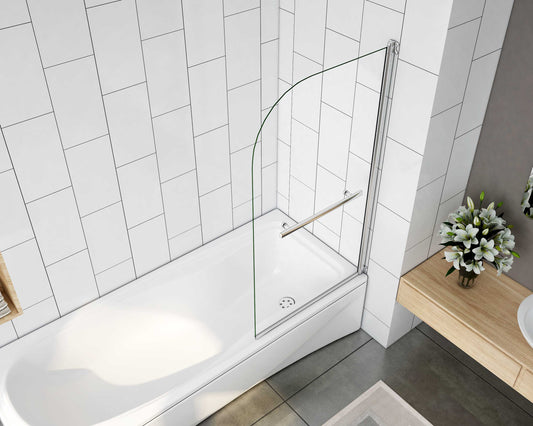 liquidacion Mampara de bañera Abatible de 1 Hoja 180 grados con Toallero