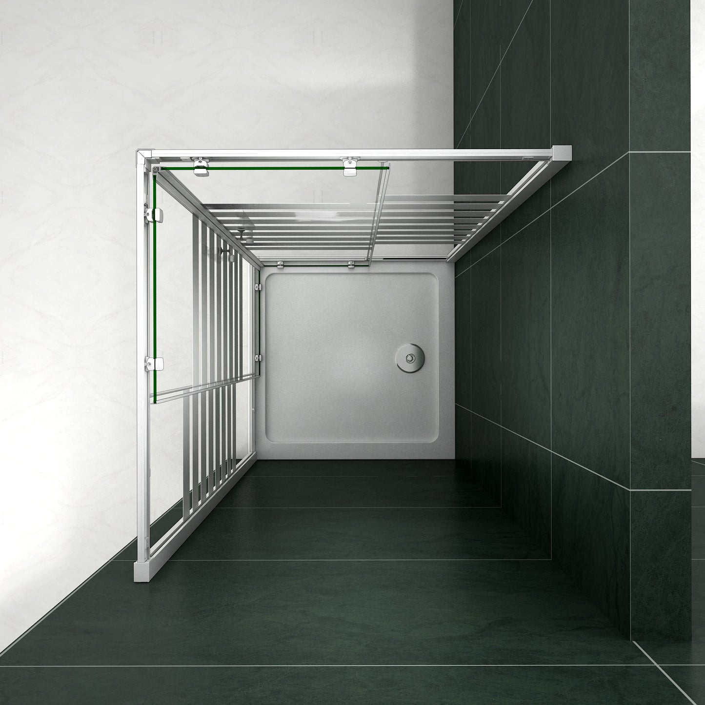 liquidacion Mamparas de ducha corrediza Puertas vidrio Serigrafiada cristal 5mm(80/90 x 195 cm)