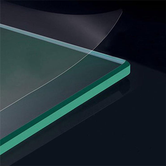 Mamparas ducha Panel Pantalla Fija Vidrio laminado de film seguridad a prueba de explosiciones 8mm - Dos Barras de Soporte 70-120cm