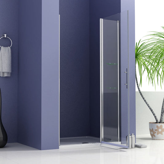 liquidacion Mamparas de Ducha Puerta de Baño con Estante Repisa de vidrio cristal 6mm