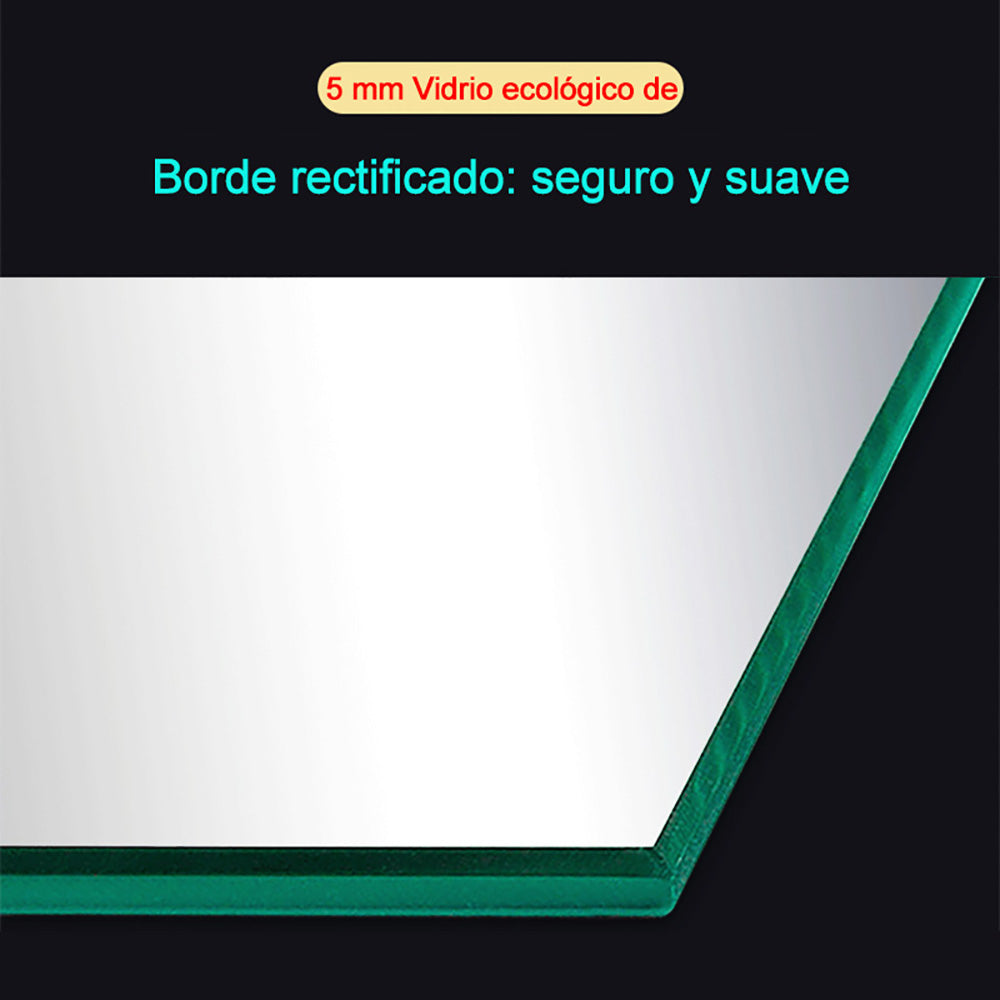 Espejo de Baño con LED Lucimiento Blaco Frío + Interruptor táctil. Espejo de Ducha/Maquillar sin Empañamiento
