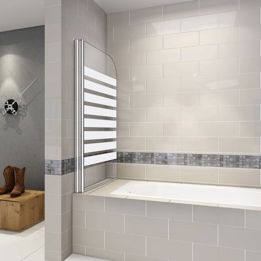 Panel/ pantalla baño 800x1400mm Easyclean Vidrio transparente 180 ° Pivot