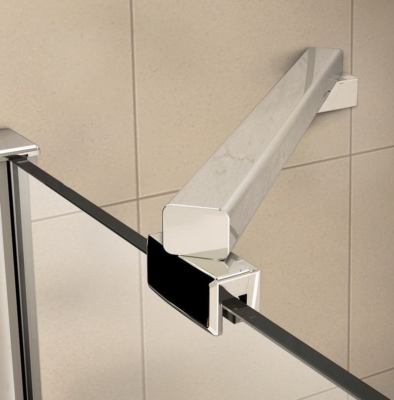 liquidacion Mampara Pantalla de ducha puerta de bisagra 8mm Easyclean vidrio