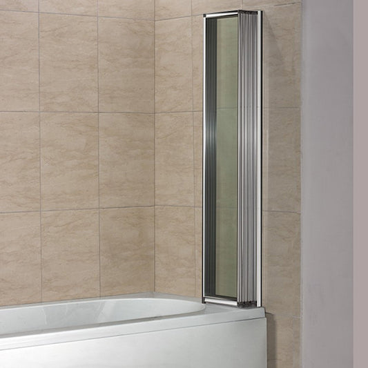 Mamparas Bañera Tina Pantalla Cristal 4mm Biombo 5 veces Plegable vidrio templado Baño Ducha 120x140cm