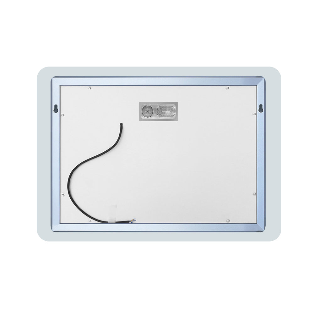 Bluetooth Espejo LED Iluminado para baño, Antivaho. Espejo Bluetooth Iluminado con Retroiluminación Luz Ajustable 2700k-6000k, A+