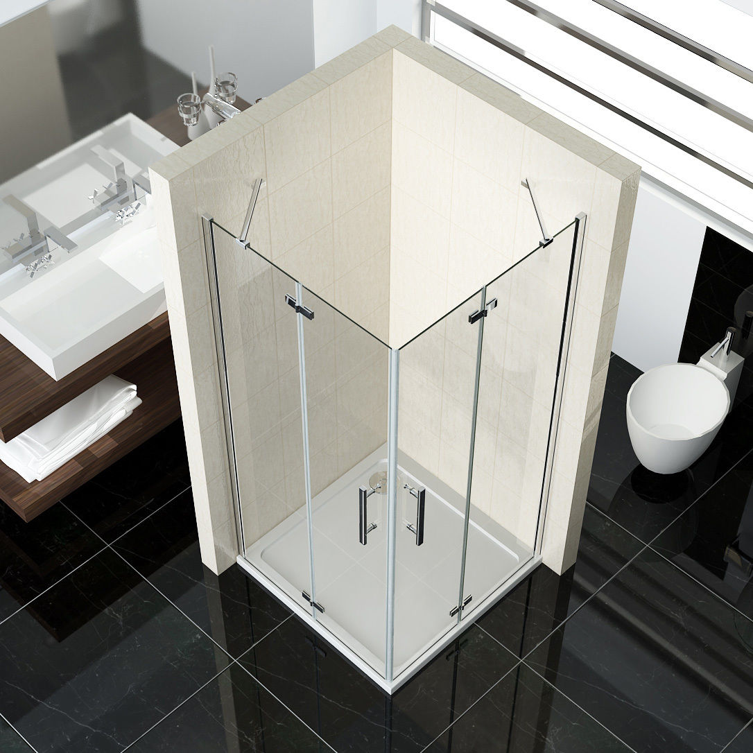 Mamparas Cabina de Ducha cristal 6mm Puerta Abatible de Baño