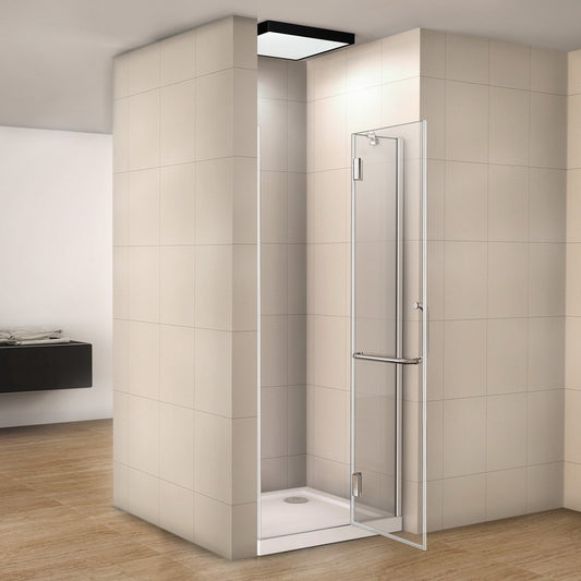 liquidacion Mampara Pantalla de ducha puerta de bisagra 8mm Easyclean vidrio