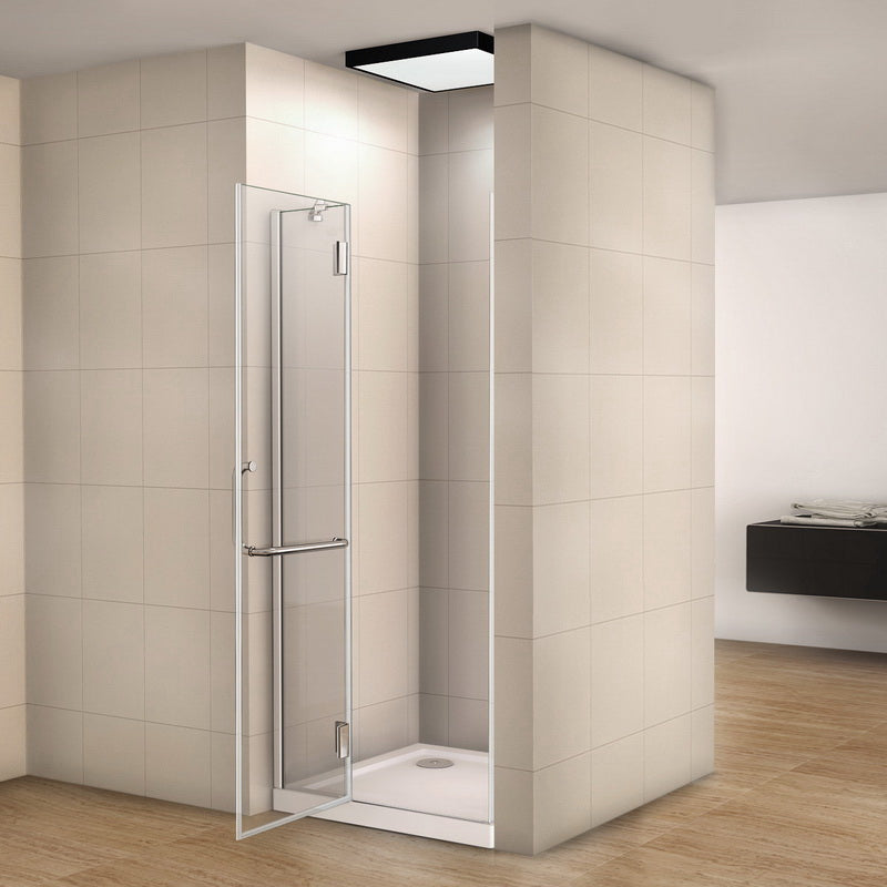 liquidacion Mampara Pantalla de ducha puerta de bisagra 8mm Easyclean vidrio