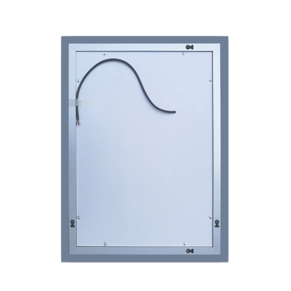 Espejo con luz LED para baño con antivaho / táctil / vertical / luz blanca