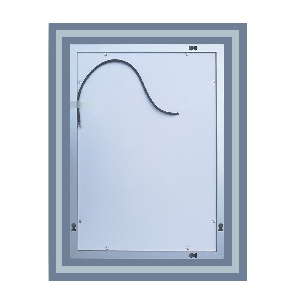 Espejo de Baño Iluminado LED(Brillo LED Envolvente), Sensor Táctil, Desempañador Antivaho, Vertical o Horizontal