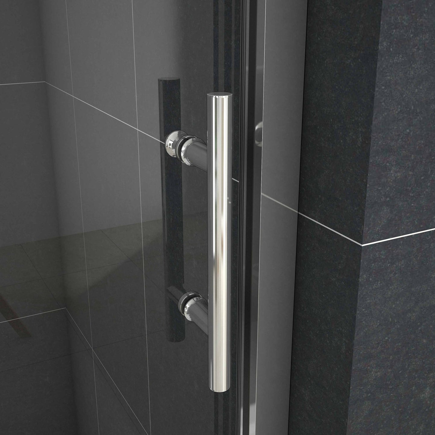 Mampara de Ducha Puerta Corredera vidrio 5mm templado transparente