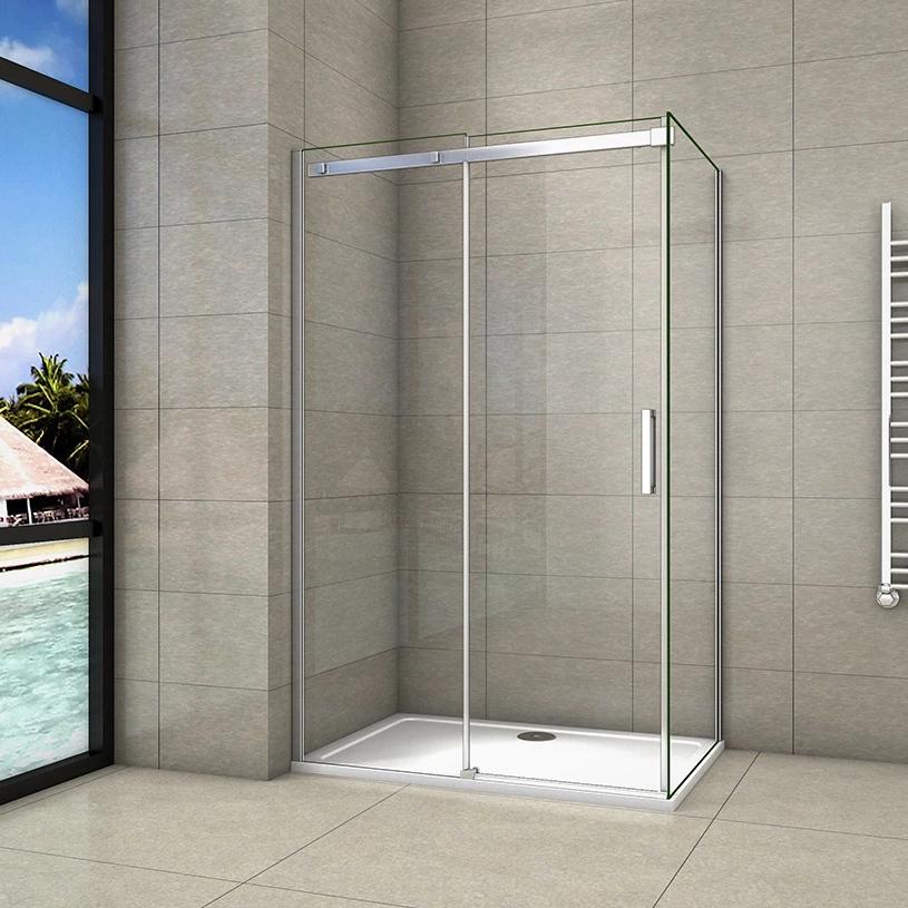 Mamparas de Ducha Corrediza cristal templado 8mm Antical 160x195cm