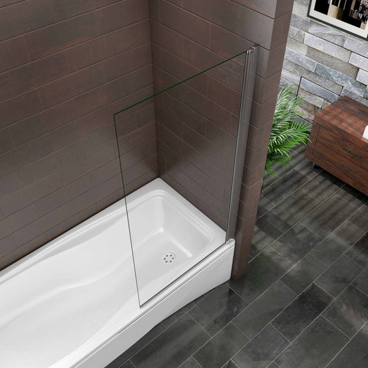 Mampara Bañera Abatible 1 Hoja Pivotante Cristal 6mm 80x140cm