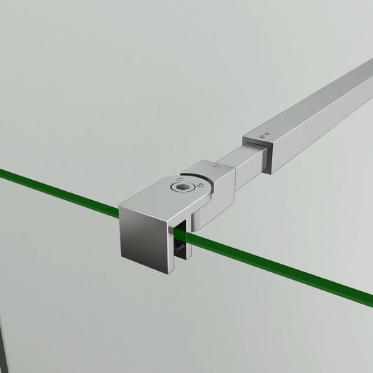 Mamparas de Ducha Panel Fijo Cristal esmerilado Antical 8mm - Barra 73-120cm