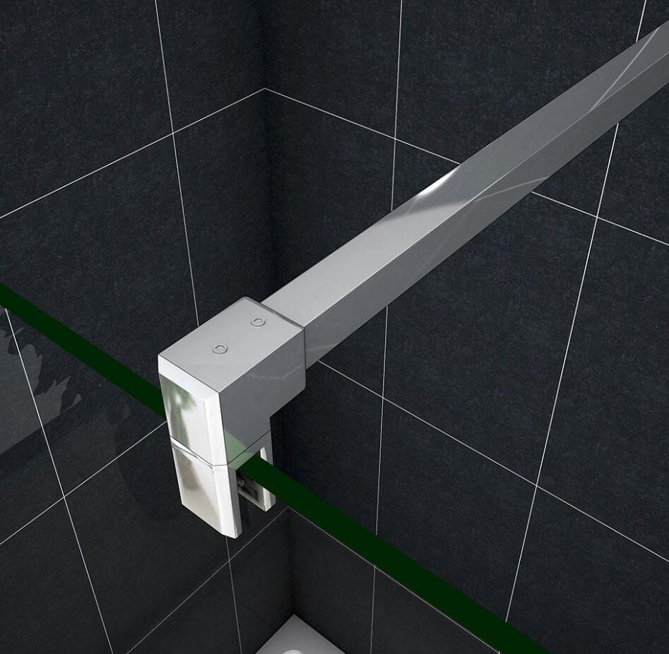 liquidacion Mamparas de Ducha Pantalla Panel Fijo 10mm Antical - Dos Barras de Fijación 90/140cm