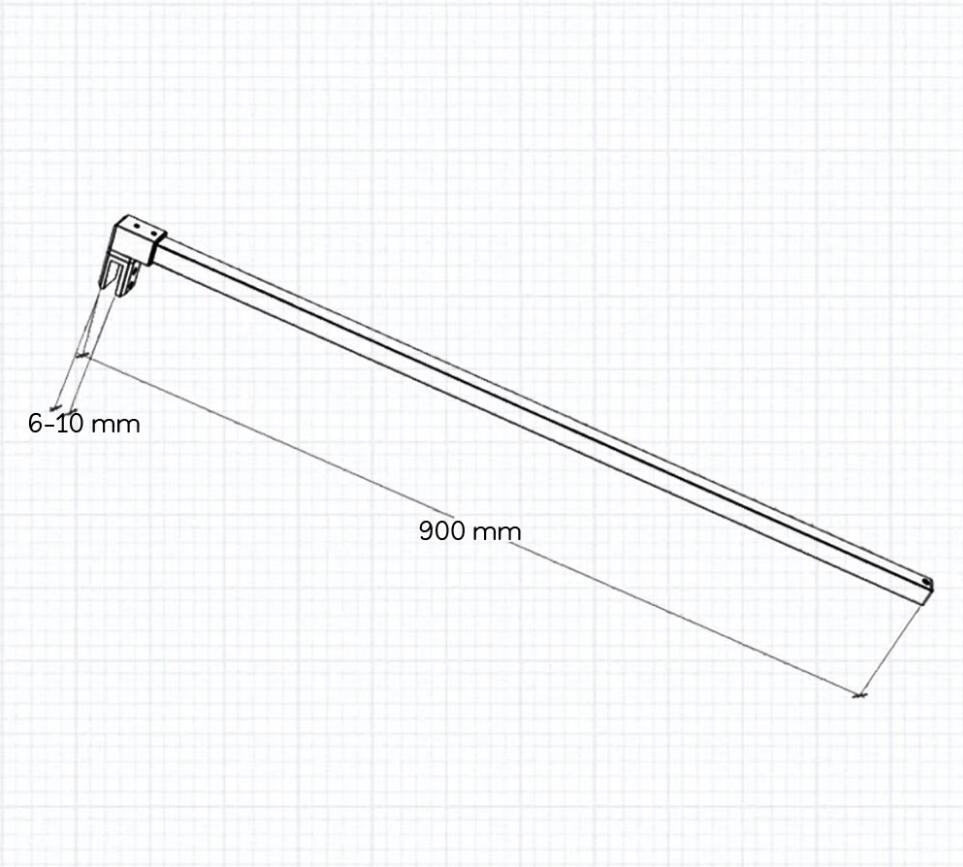 liquidacion Mamparas de Ducha Pantalla Panel Fijo 10mm Antical - Dos Barras de Fijación 90/140cm