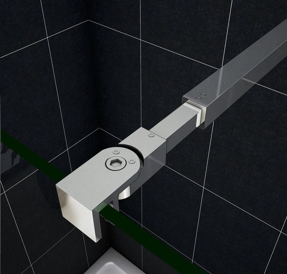 liquidacion Mamparas de Ducha Pantalla Panel Fijo 10mm Antical - Dos Barras de Fijación 73-120cm