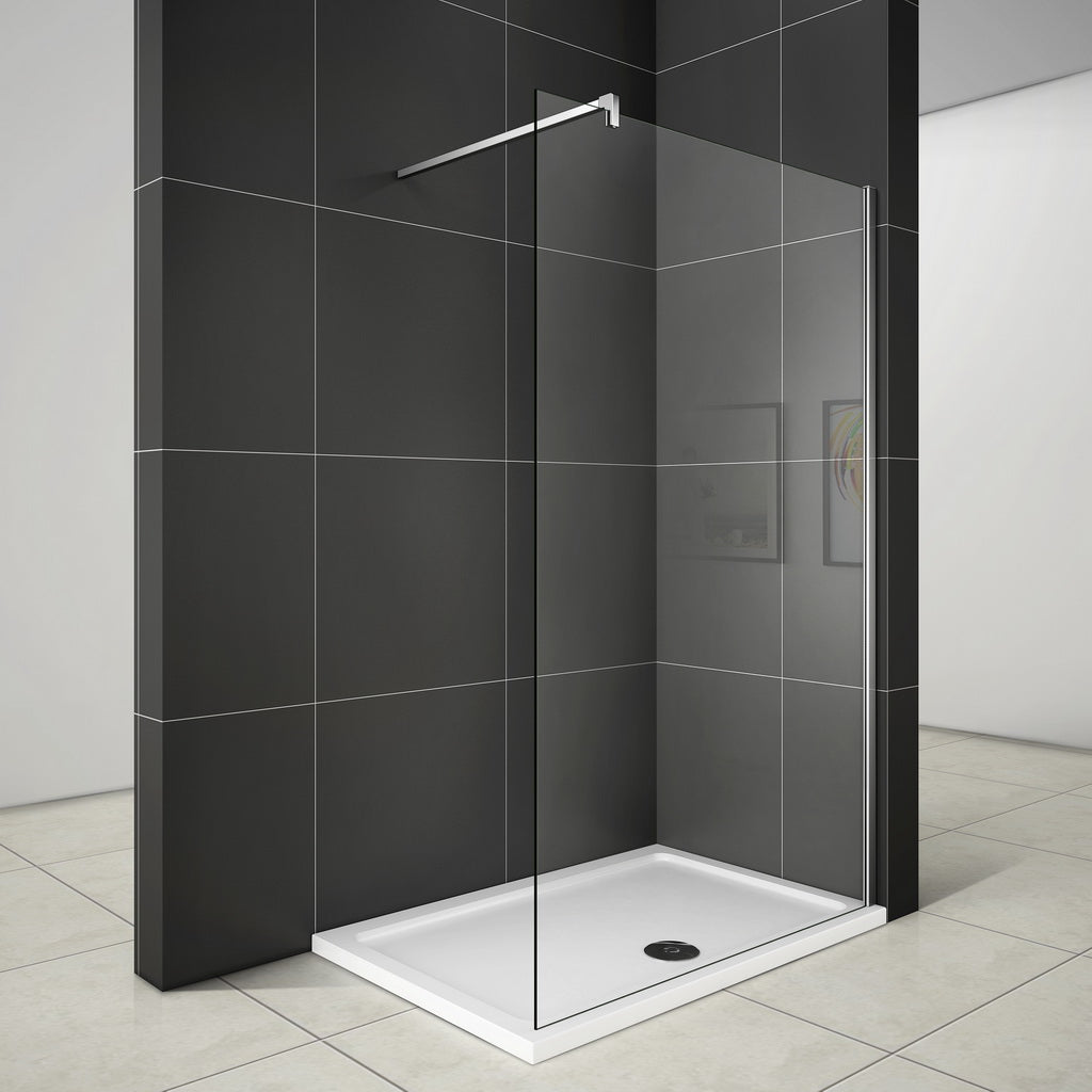 liquidacion Mamparas ducha Panel Pantalla Fija cristal 10mm templado para baño 90cm
