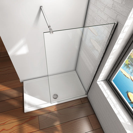 liquidacion Mamparas ducha Panel Pantalla Fija cristal 10mm templado para baño