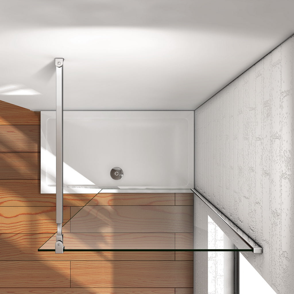 liquidacion Mamparas ducha Panel Pantalla Fija cristal 10mm templado para baño