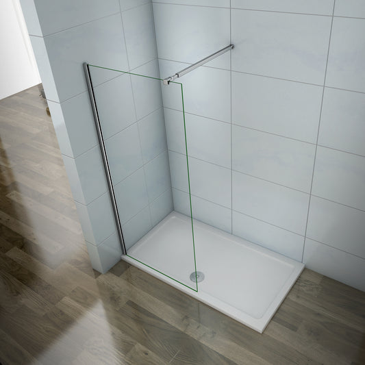 Mamparas de ducha Frontales Puerta fijo Cristal 5mm Antical Barra