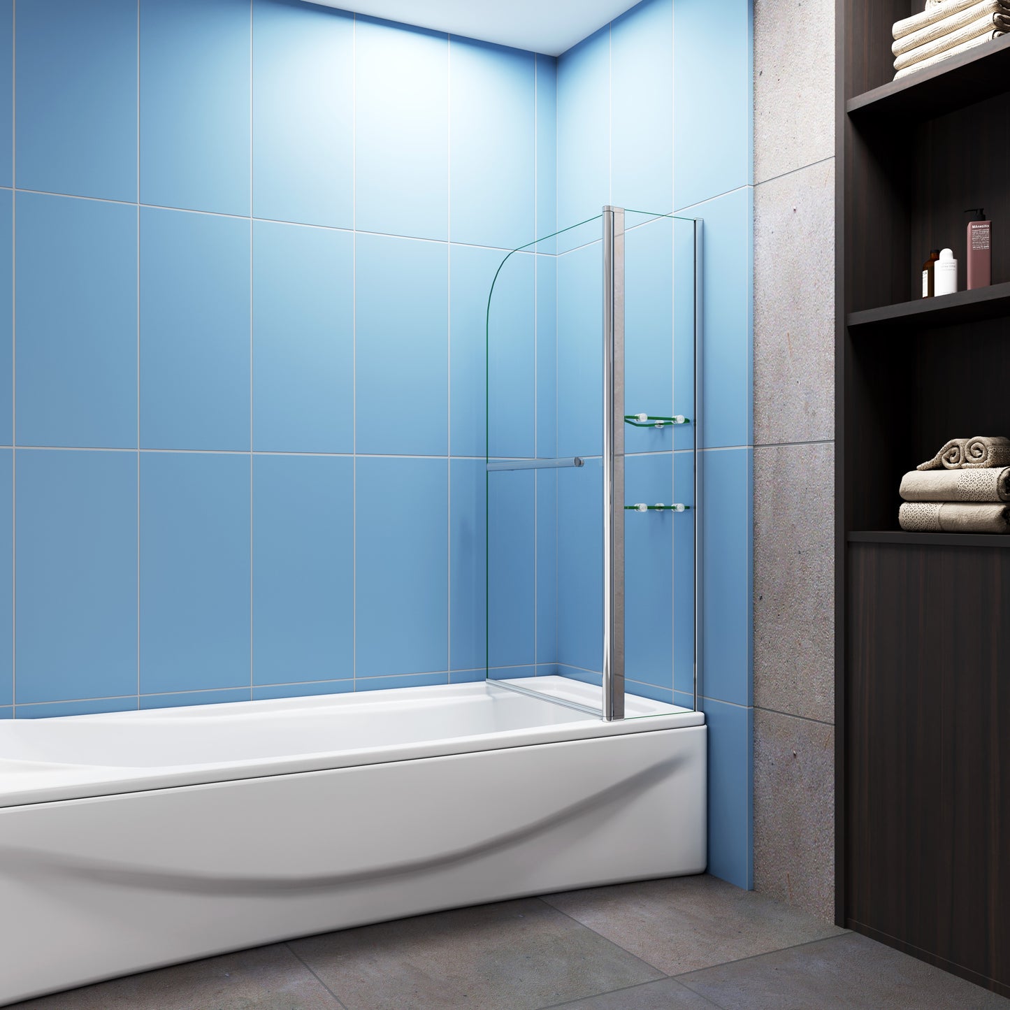 liquidacion Mamparas/Pantalla de Bañera Biombo Plegable para Ducha y Baño