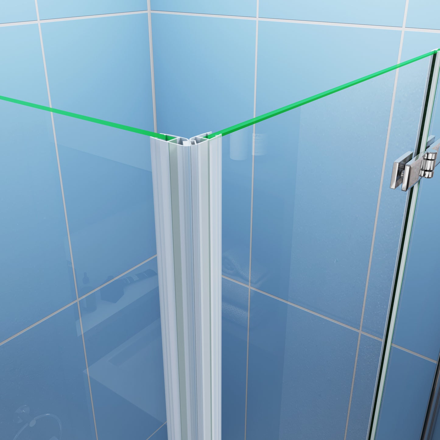 liquidacion Mamparas de Ducha Angular Doble Puerta Plegable 6mm Antical + Plato de Ducha