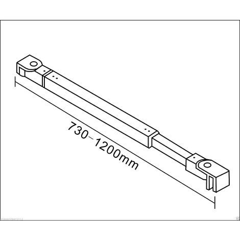 Barra de soporte 73-120cm para Panel de ducha Mamparas de baño