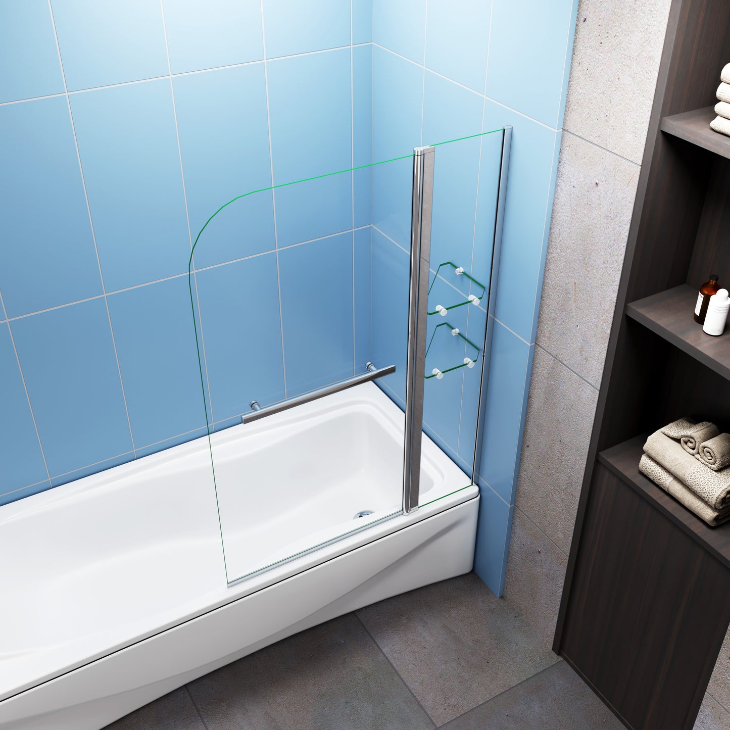 liquidacion Mamparas/Pantalla de Bañera Biombo Plegable para Ducha y Baño