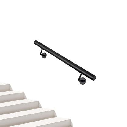 AICA Pasamanos de acero inoxidable 304 cepillado, 80/100/120/150/180/200/220/240 cm, Interior y Exterior#Negro