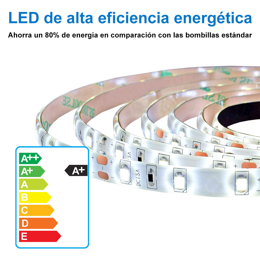 Espejo de baño LED , antivaho, brillo regulable, función memoria