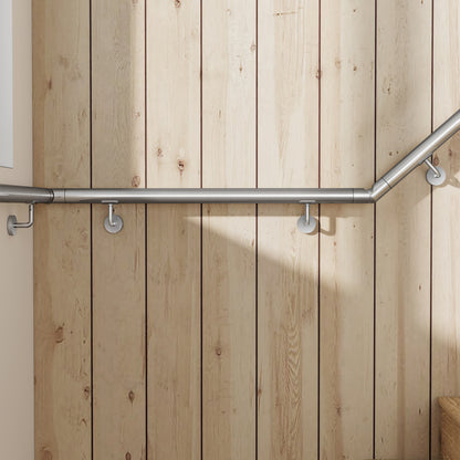 Pasamanos de escalera de acero inoxidable 304 para interior y exterior - 80/100/120/150/180/200 cm